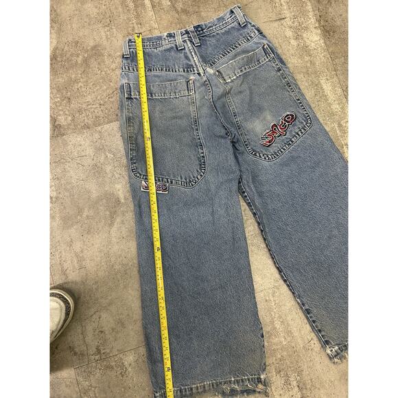 Vintage 90s Baggy Jean JNCO “Take” Jeans Size 28x28 Made In USA - Picture 10 of 12